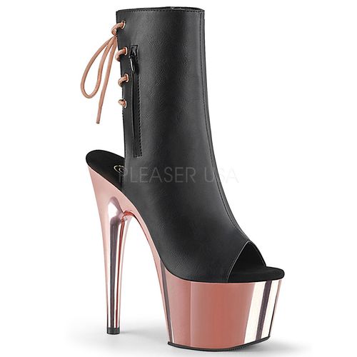 Bottine sandale rose plateforme - Pointure : 41 - Chaussures femmes Pleaser - Modalova