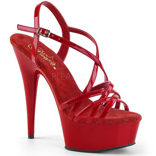 Sandales rouges plateformes - Pointure : 40 - Pleaser - Modalova