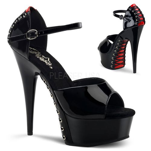 Sandale originale noire - Pointure : 46 - Chaussures femmes Pleaser - Modalova