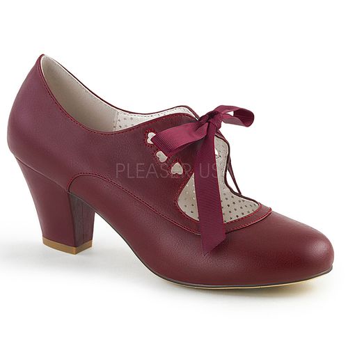Richelieu bordeaux - Pointure : 40 - Chaussures femmes Pinup Couture - Modalova