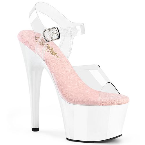 Sandales plateforme blanche et rose - Pointure : 46 - Pleaser - Modalova