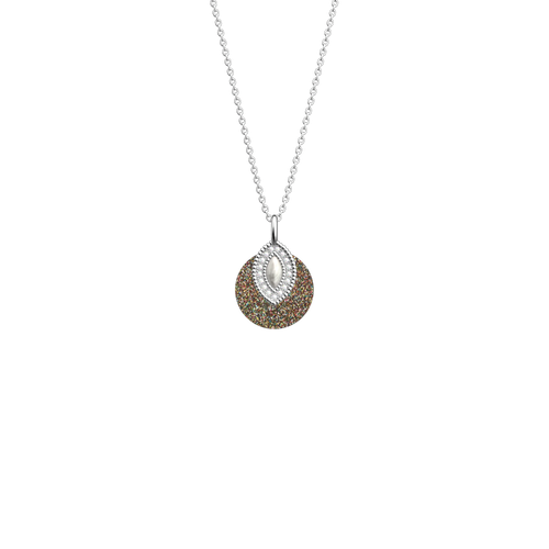 Collier Persane, cuir réversible Paillettes Dorées / - Les Georgettes - Modalova