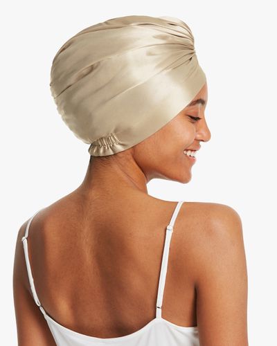 LILYSILK Bonnet De Nuit En Soie Élastique, Style Rétro 100% Soie Pure Doux Pour La Peau Et Respirant - LILYSILK - Modalova