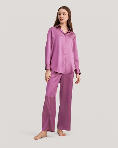 LILYSILK Pyjama En Soie Style Neutre Tendance, Surdimensionnée 100% Soie Pure Maintient L'Hydratation Pour Mieux Dormir L - Lilysilk - Modalova