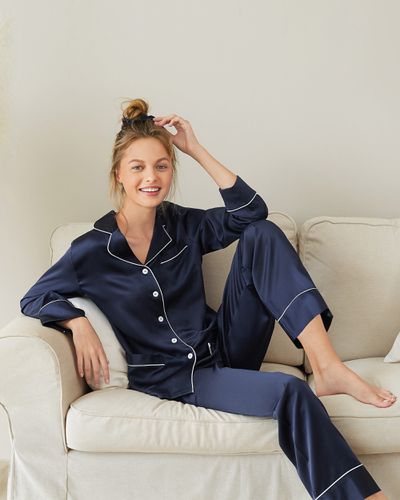 LILYSILK Pyjama en Soie pyjama en soie Contrastant XL - LILYSILK - Modalova