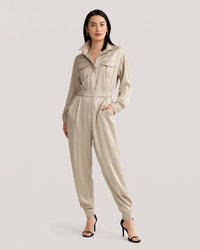 LILYSILK Combinaison Soie Style Workwear Combinaison Militaire Safari Pour Travailler Ou Voyager Pantalon XS - LILYSILK - Modalova