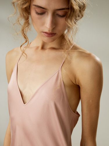 LILYSILK Chemise De Nuit En Soie Longue Encolure En V Design Minimaliste 100% Soie Naturelle Bon Rapport Qualité-Prix, Respectueux De La Peau M - LILYSILK - Modalova