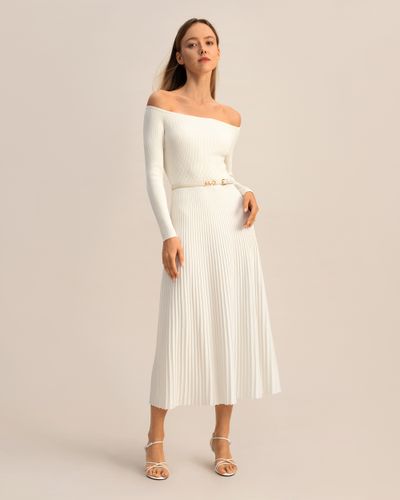 LILYSILK Robe Silhouette Épaules Dénudées Doux Pour La Peau Et Respirant - LILYSILK - Modalova