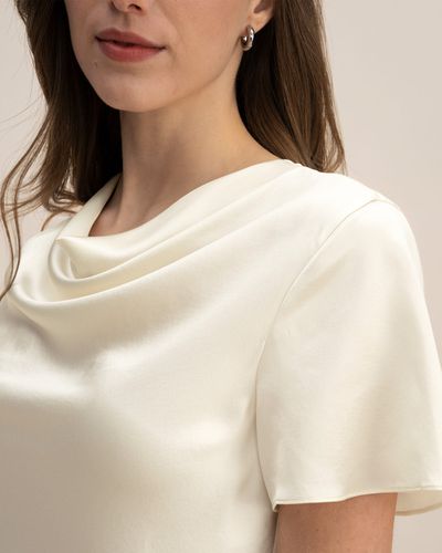 LILYSILK T Shirt En Soie Cou De Capot, Manche Courte 22 Momme Soie Température Réglable 42 - LILYSILK - Modalova