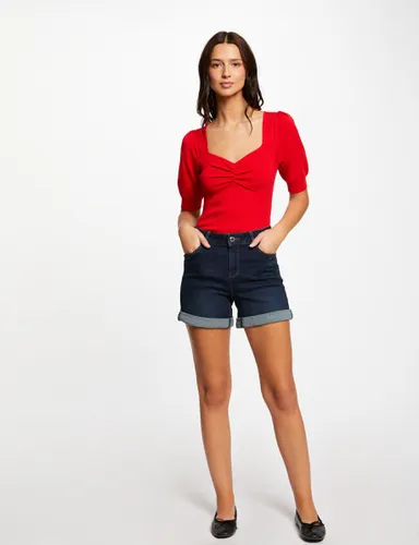 Short droit en jean jean brut femme - Morgan - Modalova