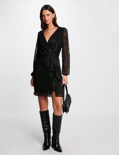 Robe courte ajustée noir femme - Morgan - Modalova