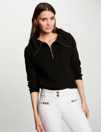 Pull col camionneur noir femme - Morgan - Modalova