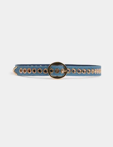 Ceinture en jean et oeillets - Morgan - Modalova