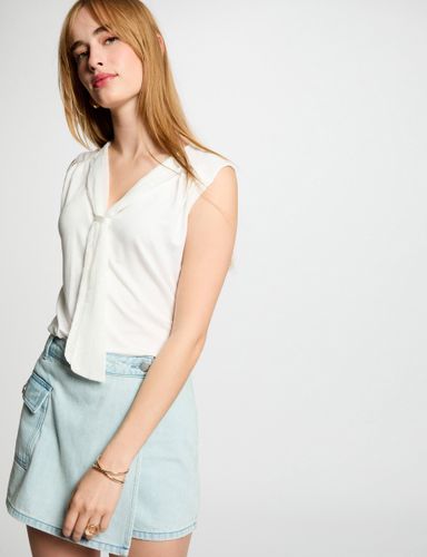 Débardeur sans manches blanc femme - Morgan - Modalova