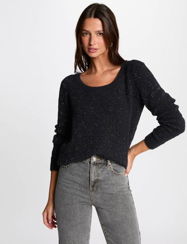 Pull col rond imprimé marine femme - Morgan - Modalova