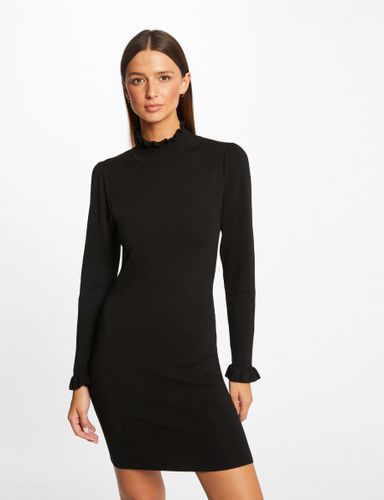 Robe pull ajustée avec col montant - Morgan - Modalova