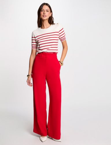 Pantalon large � fronces - Morgan - Modalova