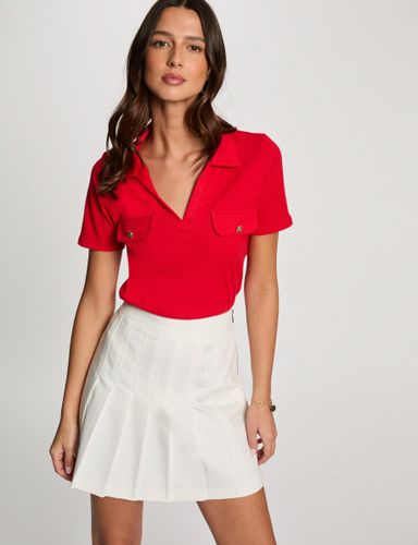 T-shirt manches courtes rouge femme - Morgan - Modalova