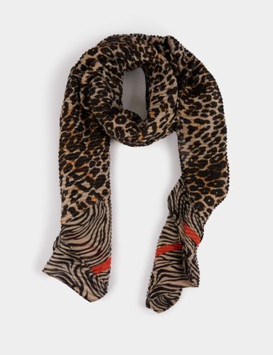 Foulard plissé imprimé - Morgan - Modalova