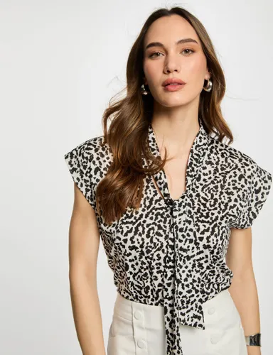 T-shirt manches courtes blanc femme - Morgan - Modalova