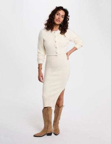 Robe 2-en-1 cintrée ivoire femme - Morgan - Modalova
