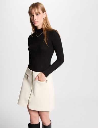 Pull col montant dos dentelle - Morgan - Modalova
