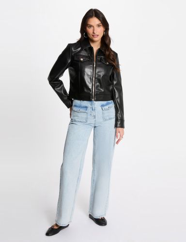 Blouson court simili cuir - Morgan - Modalova
