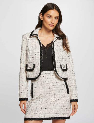 Veste cintrée tweed ivoire femme - Morgan - Modalova