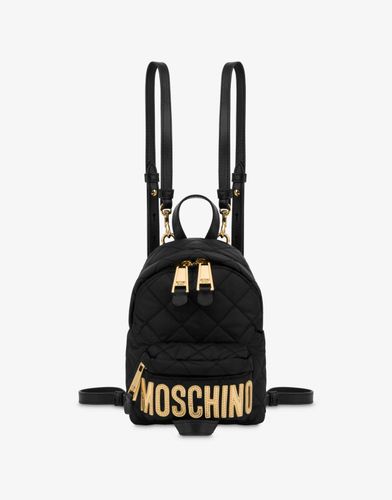 Mini Sac À Dos Matelassé Avec Logo - Moschino - Modalova