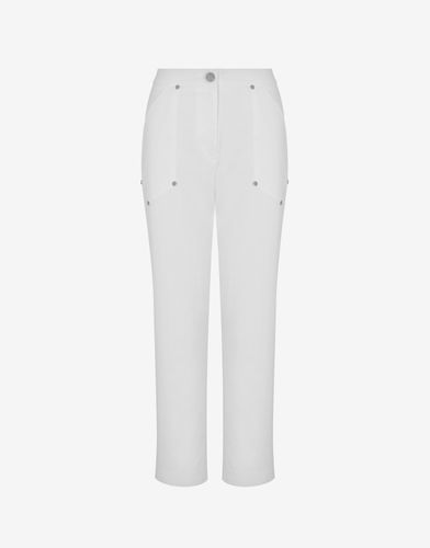 Pantalon En Gabardine Stretch - Love Moschino - Modalova