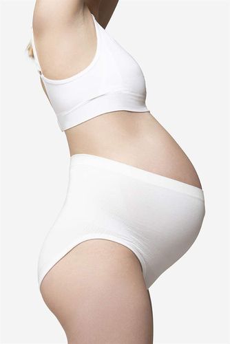 Culotte de grossesse blanche taille haute en fibres de bambou ultra-douces - Milker - Modalova