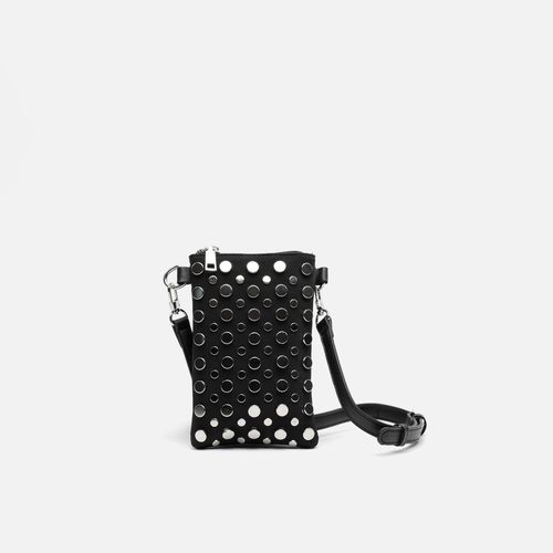 Glasy mini sac à bandoulière pour téléphone portable avec détails en métal - MISAKO - Modalova
