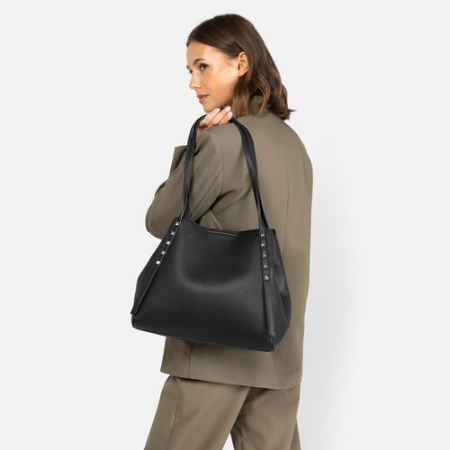 Bluino grand sac shopper avec détails métalliques - MISAKO - Modalova