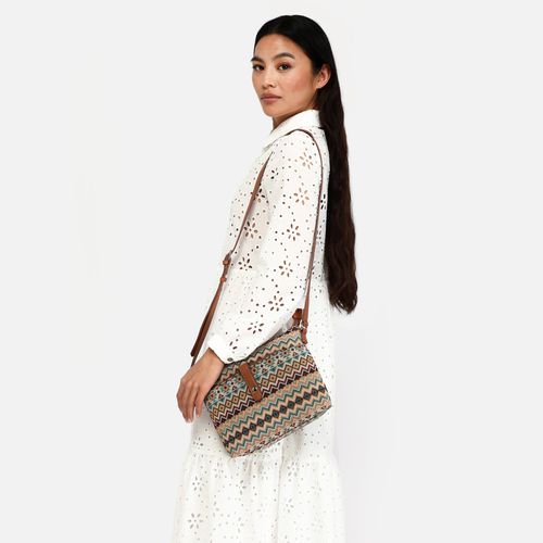 Nisha petit sac à bandoulière avec imprimé jacquard et petit vanity case - MISAKO - Modalova