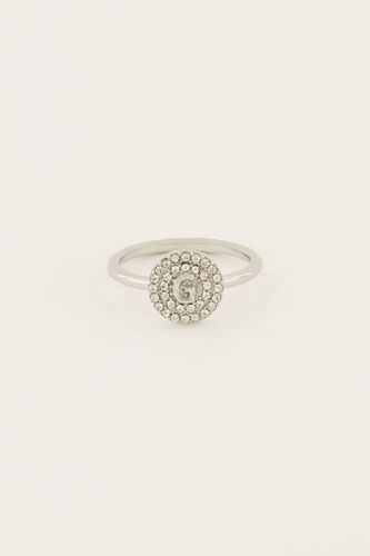 Bague à initiale avec strass | - My jewellery - Modalova