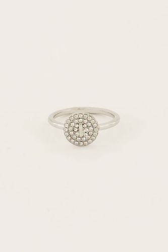 Bague à initiale avec strass | - My jewellery - Modalova