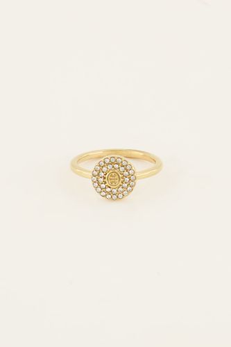 Bague à initiale avec strass | - My jewellery - Modalova