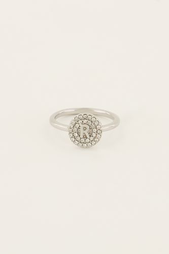 Bague à initiale avec strass | - My jewellery - Modalova