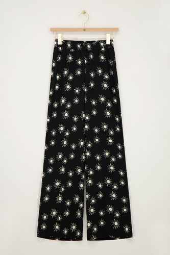Pantalon crinkle avec imprimé soleil | - My jewellery - Modalova