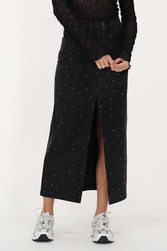 Jupe midi en denim avec strass | - My jewellery - Modalova
