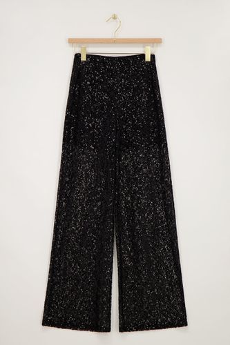 Pantalon large avec paillettes | - My jewellery - Modalova
