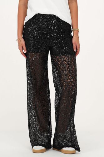 Pantalon large avec paillettes | - My jewellery - Modalova