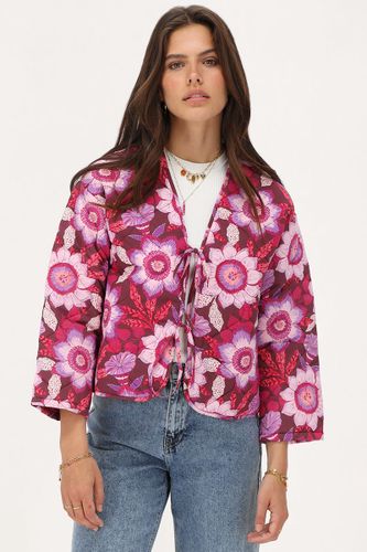 Veste matelassée avec nœuds et imprimé floral | - My jewellery - Modalova