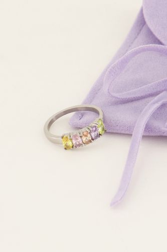 Bague tendance cocktail avec pierres multicolores | - My jewellery - Modalova