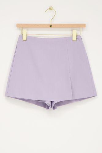 Jupe-short lilas avec mini fente | - My jewellery - Modalova