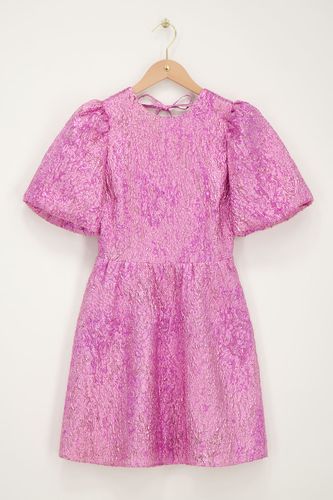 Robe en jacquard à manches bouffantes | - My jewellery - Modalova