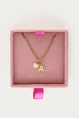 Chaîne à double maillon avec initiale | - My jewellery - Modalova