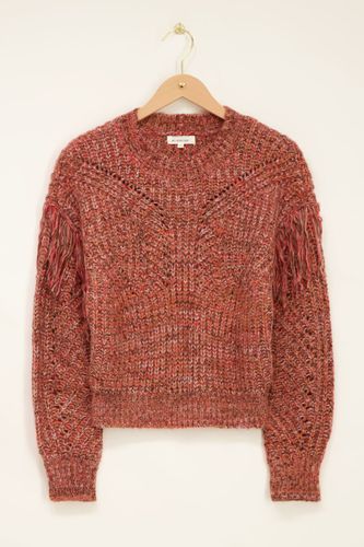 Pull en maille chinée multicolore avec des franges | - My jewellery - Modalova