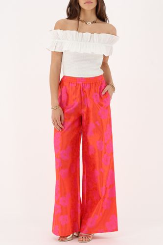 Pantalon large en jacquard avec fleurs | - My jewellery - Modalova