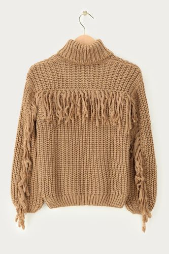 Pull oversize en maille avec franges | - My jewellery - Modalova
